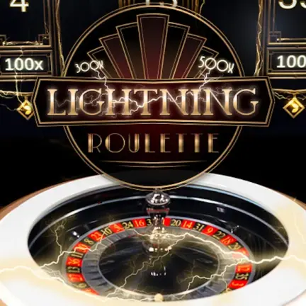 Lightning Roulette canlı rulet oyunu kapak görseli, altın rulet çarkı
